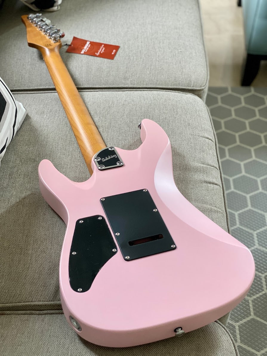 Soloking MS-1 Custom 24 HSS Flat Top in Satin Shell Pink (Nafiri Music Special Run)