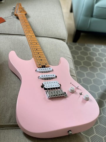 Soloking MS-1 Custom 24 HSS Flat Top in Satin Shell Pink (Nafiri Music Special Run)