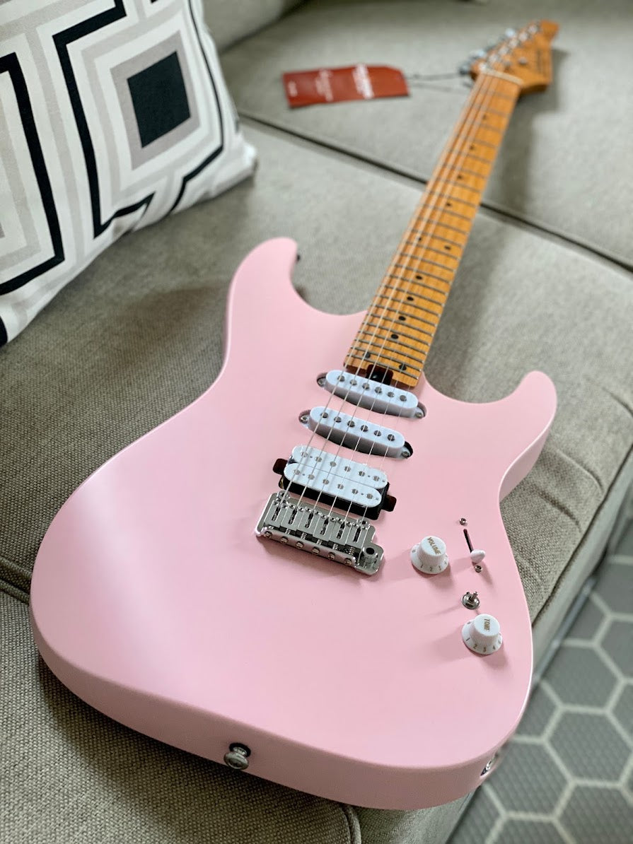 Soloking MS-1 Custom 24 HSS Flat Top in Satin Shell Pink (Nafiri Music Special Run)