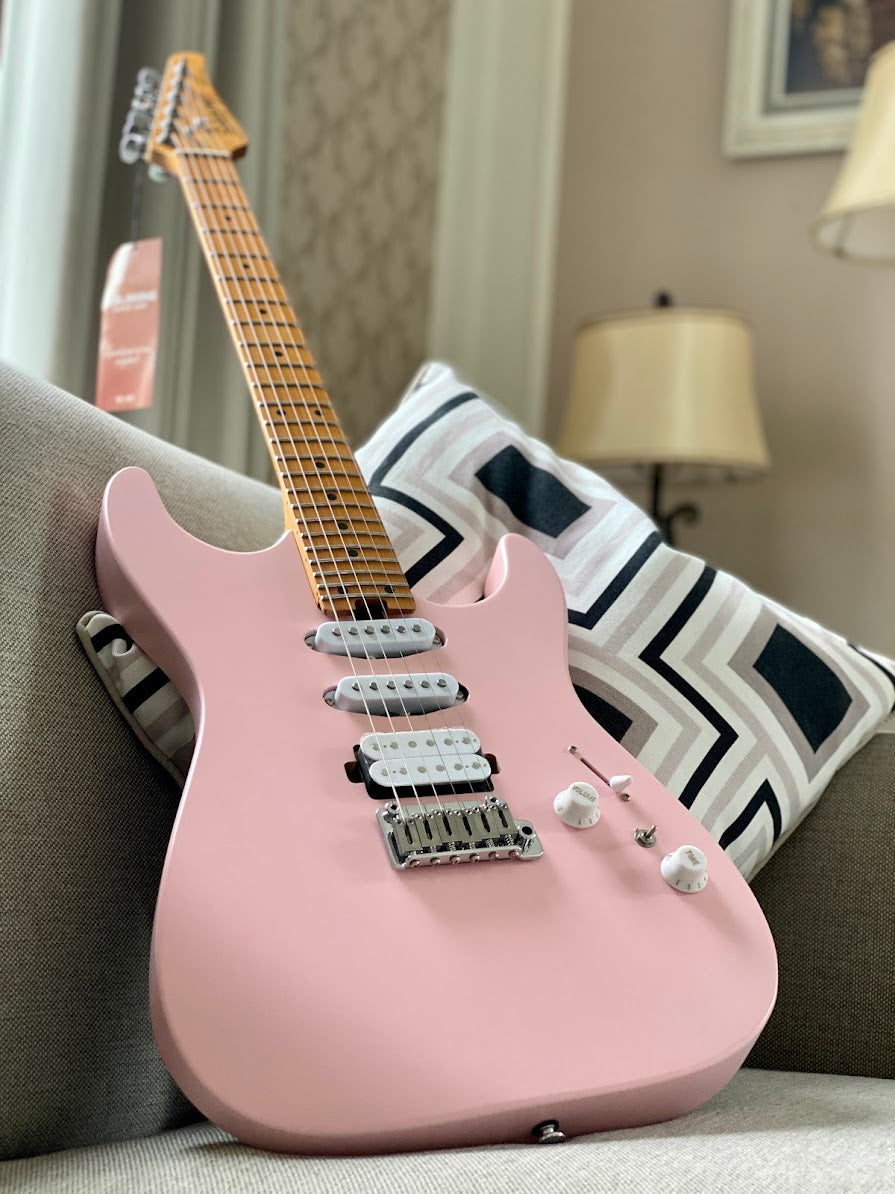 Soloking MS-1 Custom 24 HSS Flat Top in Satin Shell Pink (Nafiri Music Special Run)