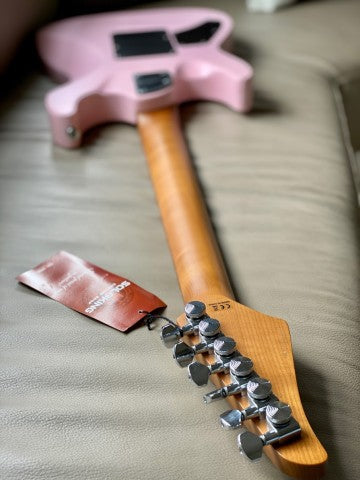 Soloking MS-1 Custom 24 HSS Flat Top in Satin Shell Pink (Nafiri Music Special Run)