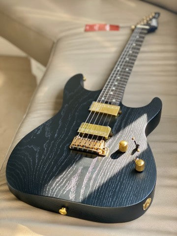 Soloking MS-1 Custom 24 HH Flat Top in Open Pore Black Satin Nafiri Special Run