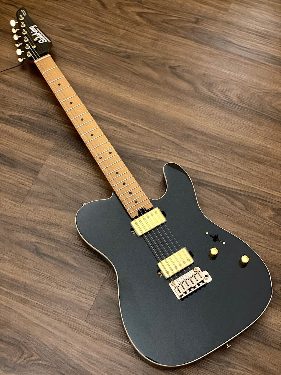 Soloking MT-1 Modern HH MKII in Black Beauty with Roasted Neck and Gold Hardware