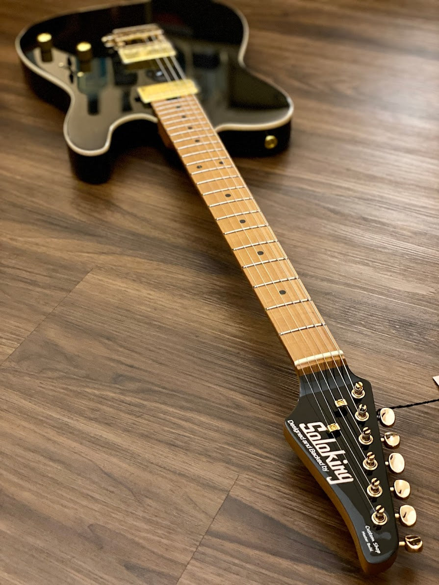 Soloking MT-1 Modern HH MKII in Black Beauty with Roasted Neck and Gold Hardware