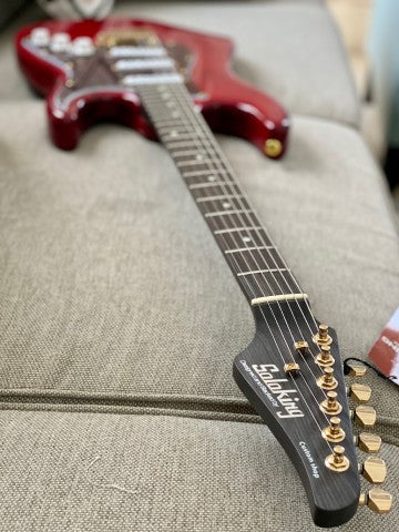 Soloking MS-1 Classic SSS ASH in Crimson Red with One Piece Rosewood Neck Nafiri Special Run