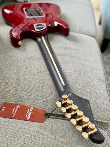 Soloking MS-1 Classic SSS ASH in Crimson Red with One Piece Rosewood Neck Nafiri Special Run