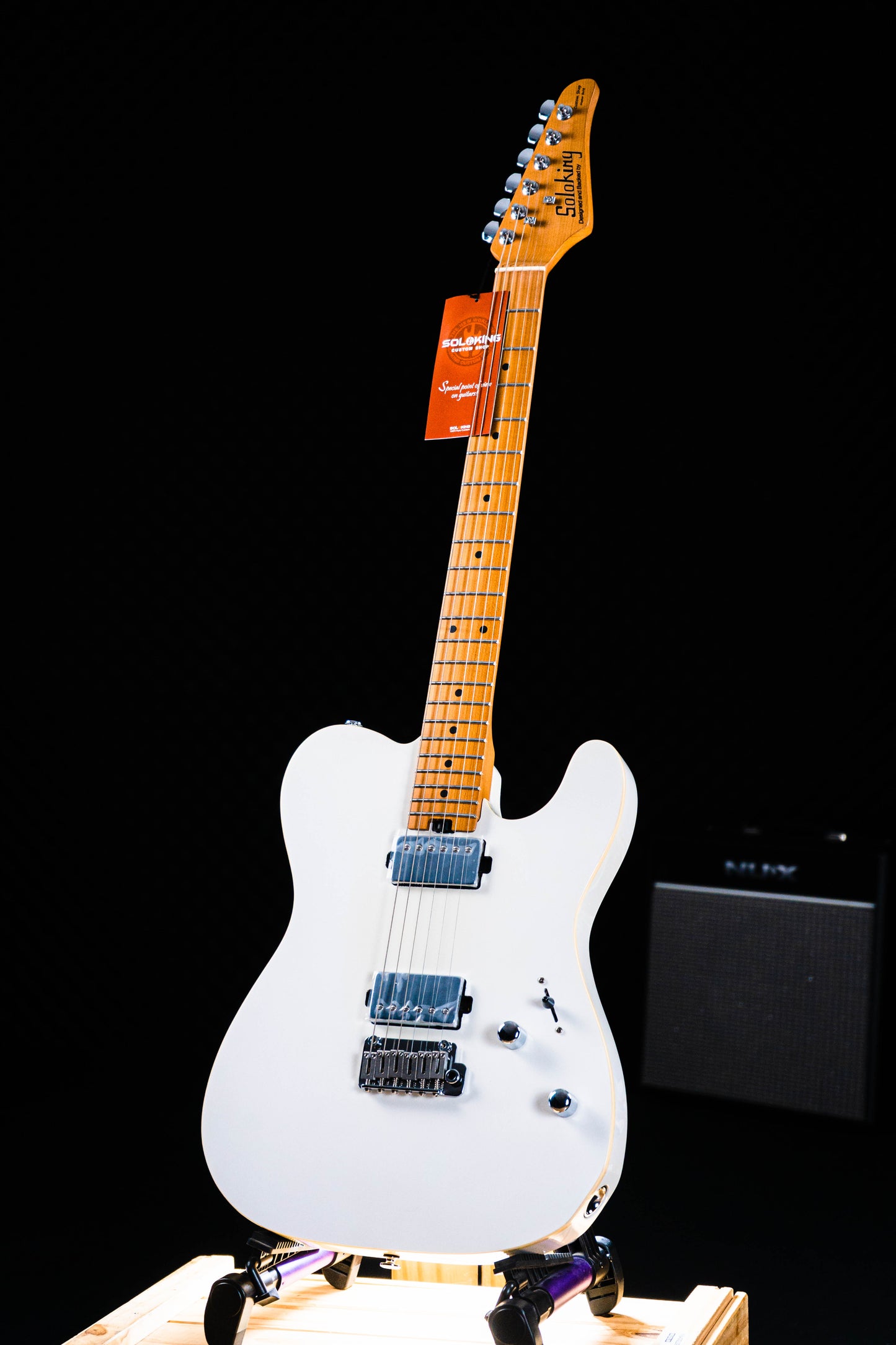Soloking MT-1 Modern HH in Pearl White Metallic with Roasted Maple Neck and FB