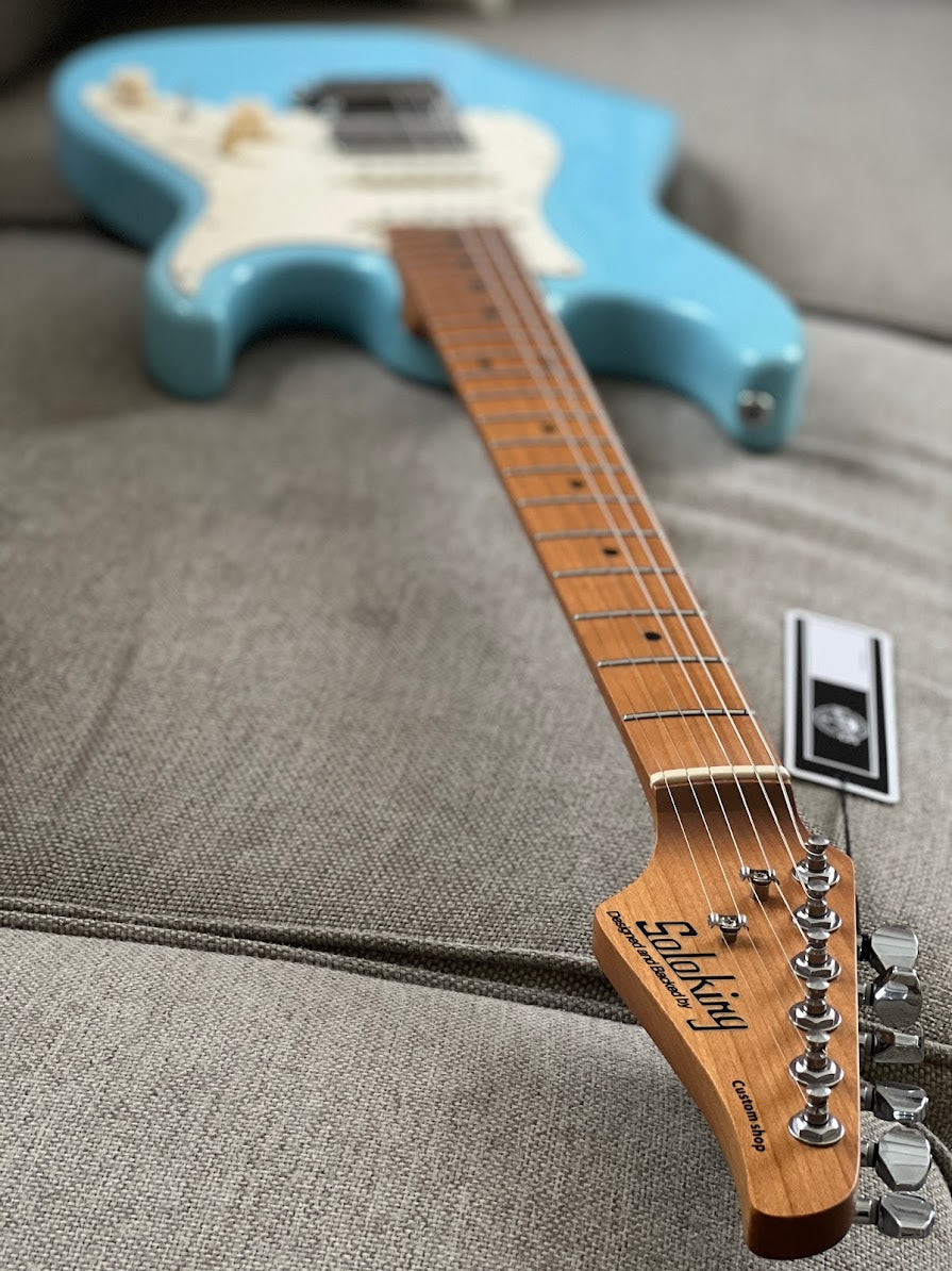 Soloking MS-11 Classic MKII with Roasted Maple FB in Daphne Blue