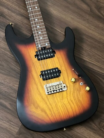Soloking MS-1 Custom 24 HH Ash Flat Top in Tri Fade Burst Nafiri Special Run