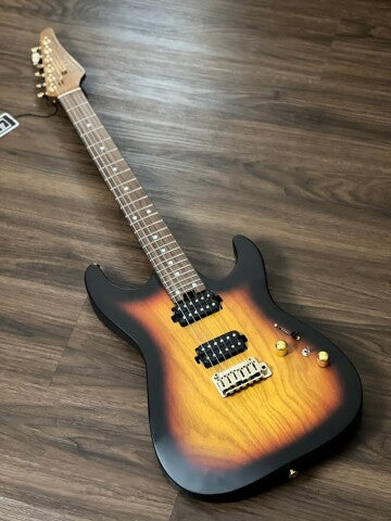 Soloking MS-1 Custom 24 HH Ash Flat Top in Tri Fade Burst Nafiri Special Run