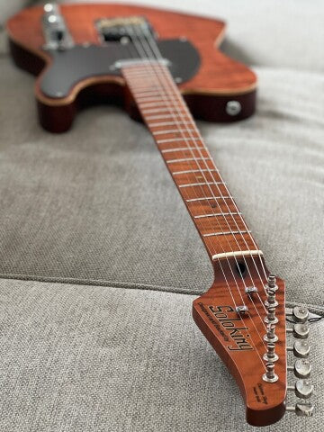 Soloking MT-1 FM Artisan with Roasted Flame Neck in Caramel Nafiri Special Run