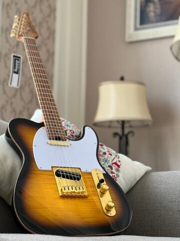 Soloking MT-1 FM 22 Deluxe Hotrail in Brown Sunburst