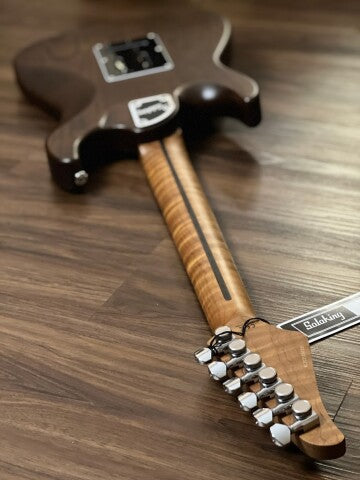 Soloking MS-1 Classic ASH in Torched Black with Roasted Flame Maple Neck Nafiri Special Run