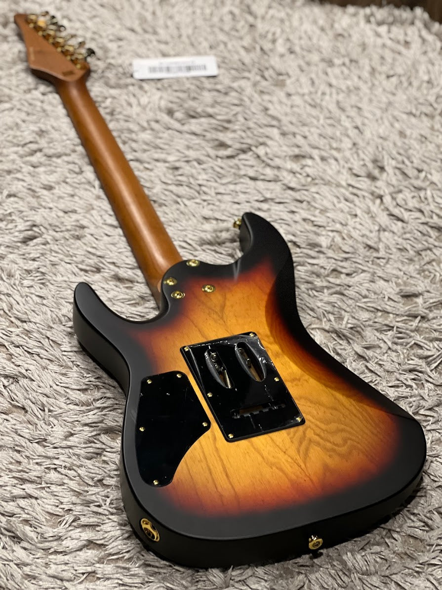 Soloking MS-1 Custom MOD 24 HH Ash Flat Top in Tri Fade Burst with Fishman Fluence