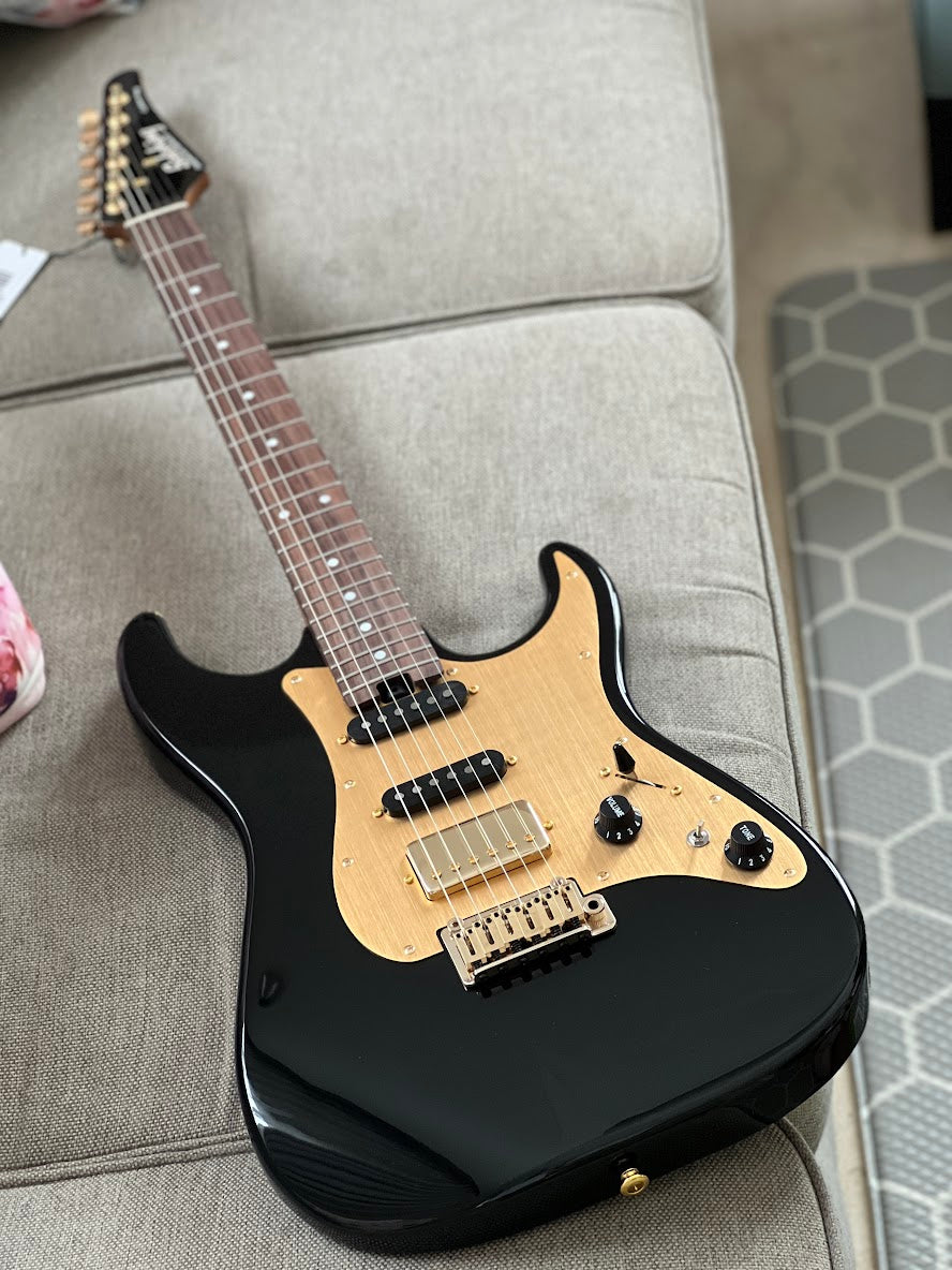 Soloking MS-1 Classic MKII in Black Beauty Anodized Gold Pickguard Nafiri Special Run