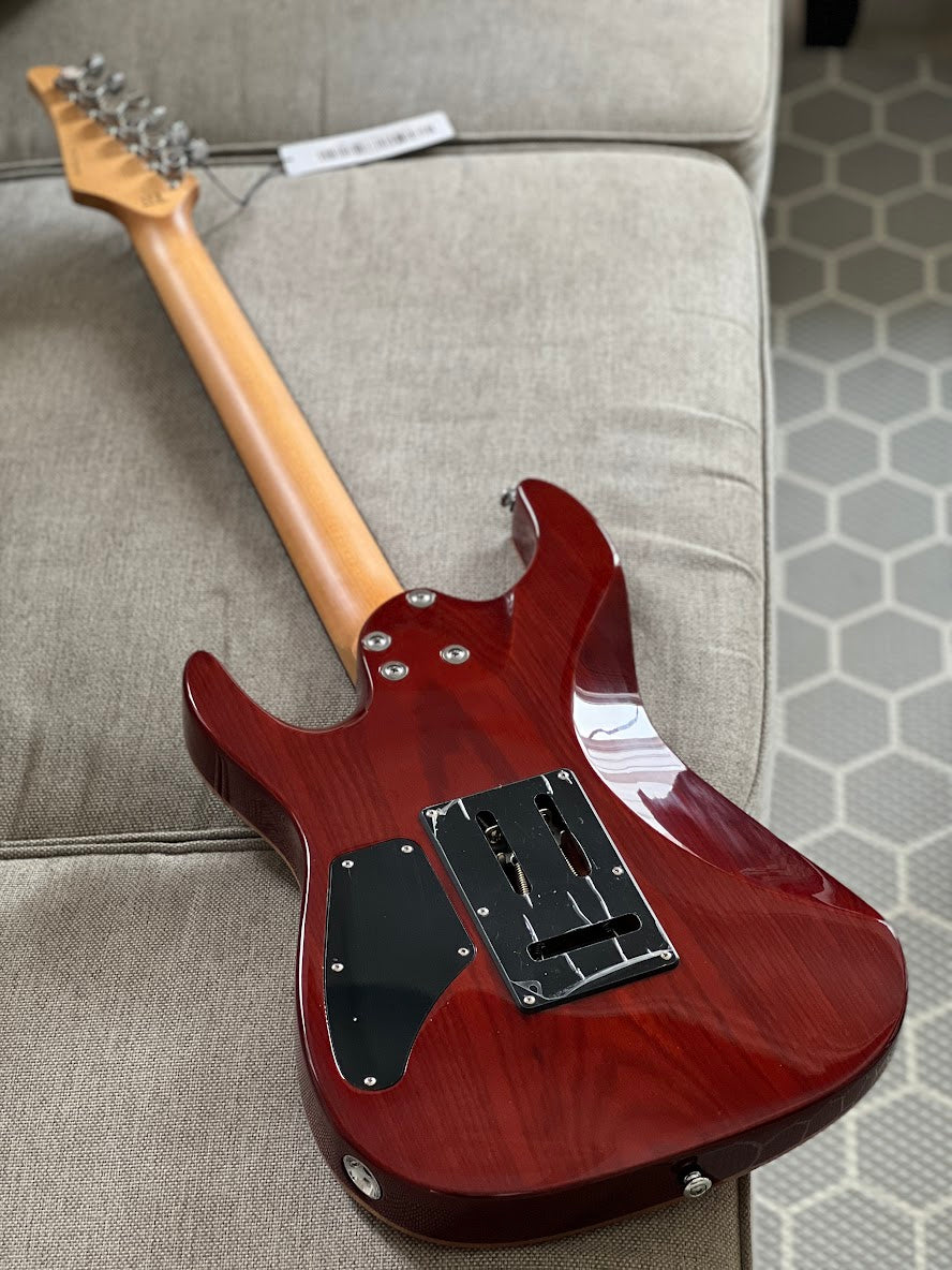 Soloking MS-1 Custom 22 HH MOD Flat Top with EMG 81/85 in Fire Wakesurf with Rosewood FB