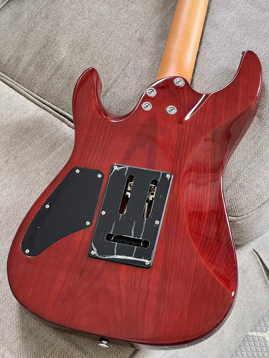 Soloking MS-1 Custom 22 HH MOD Flat Top with EMG 81/85 in Fire Wakesurf with Rosewood FB