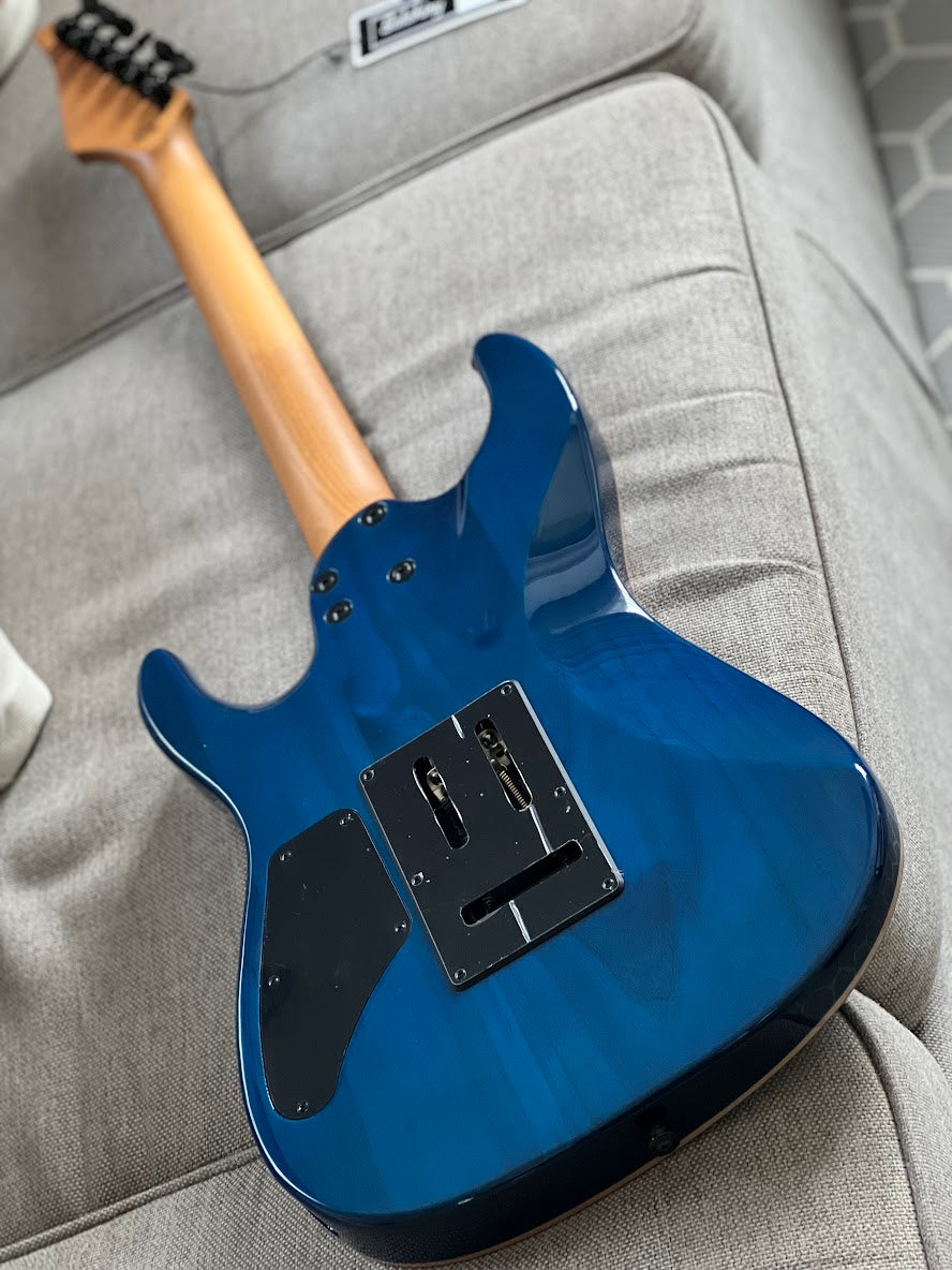 Soloking MS-1 Custom 22 HH Flat Top in Turquoise Wakesurf MOD with Fishman Fluence Modern