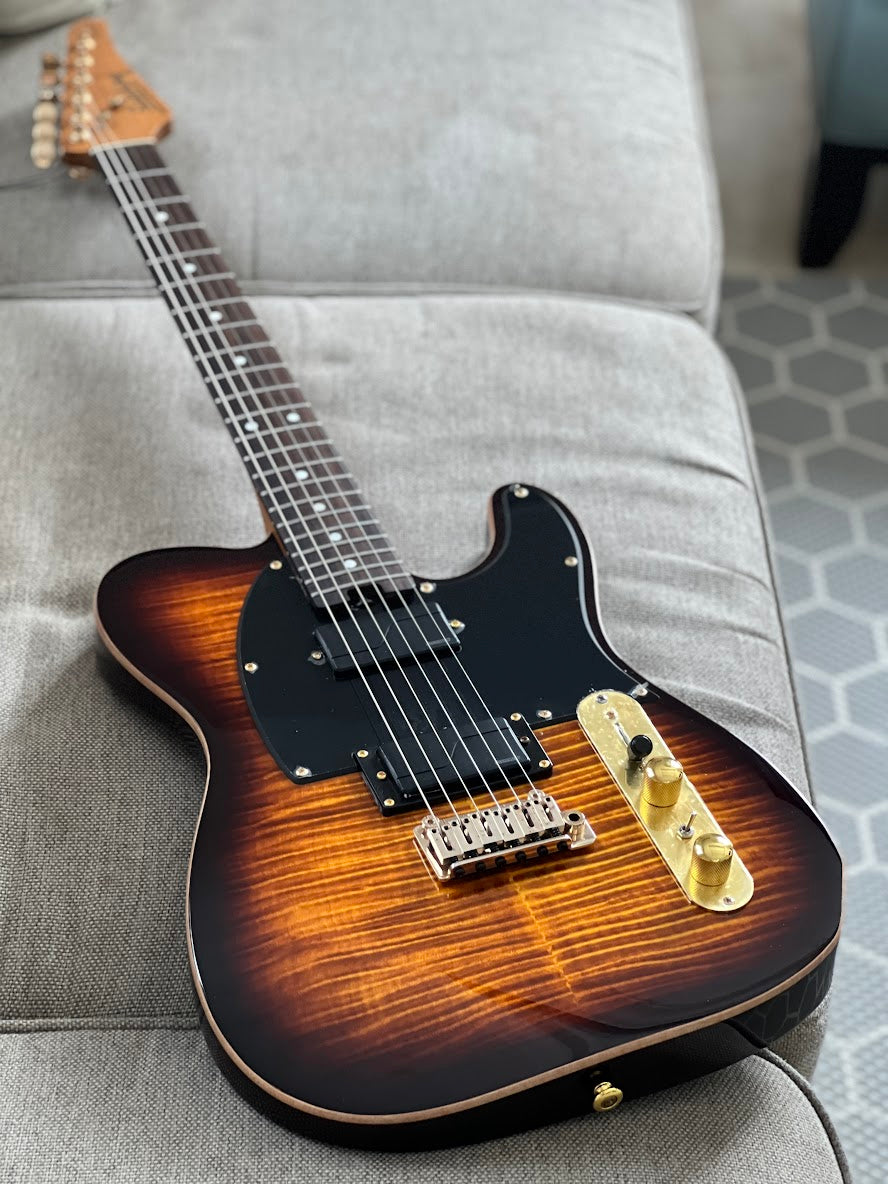 Soloking MT-1 FM 22 Deluxe HH MOD Fishman Fluence in Shaded Edgeburst