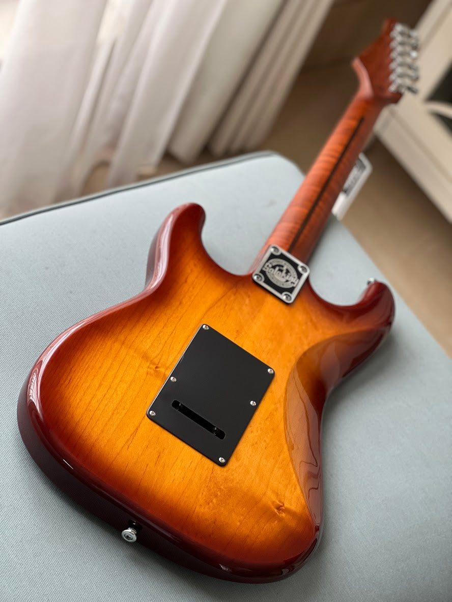 Soloking MS-1 FM Artisan with Roasted Flame Neck in Honeyburst Gloss Nafiri Special Run