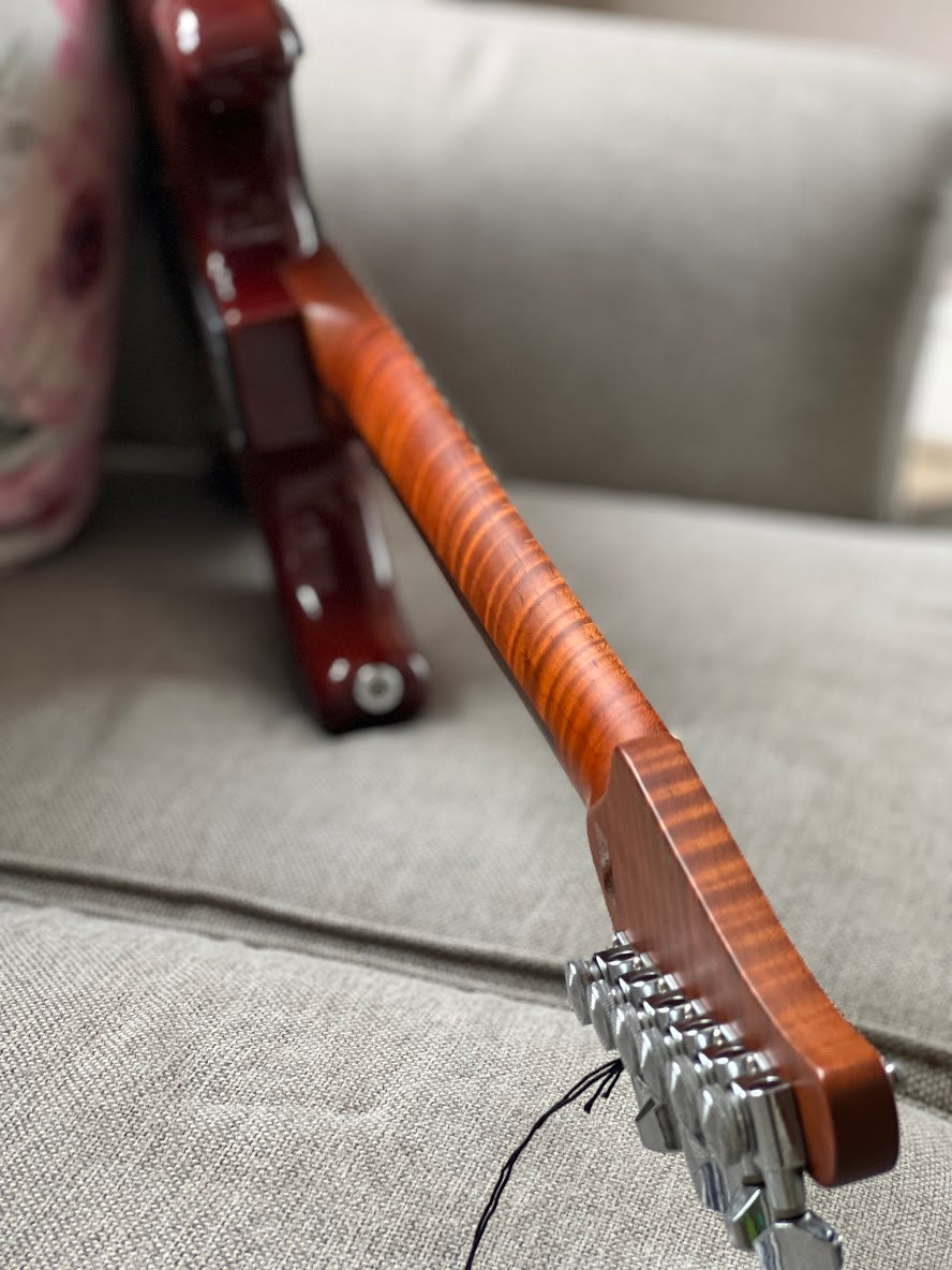 Soloking MS-1 FM Artisan with Roasted Flame Neck in Honeyburst Gloss Nafiri Special Run