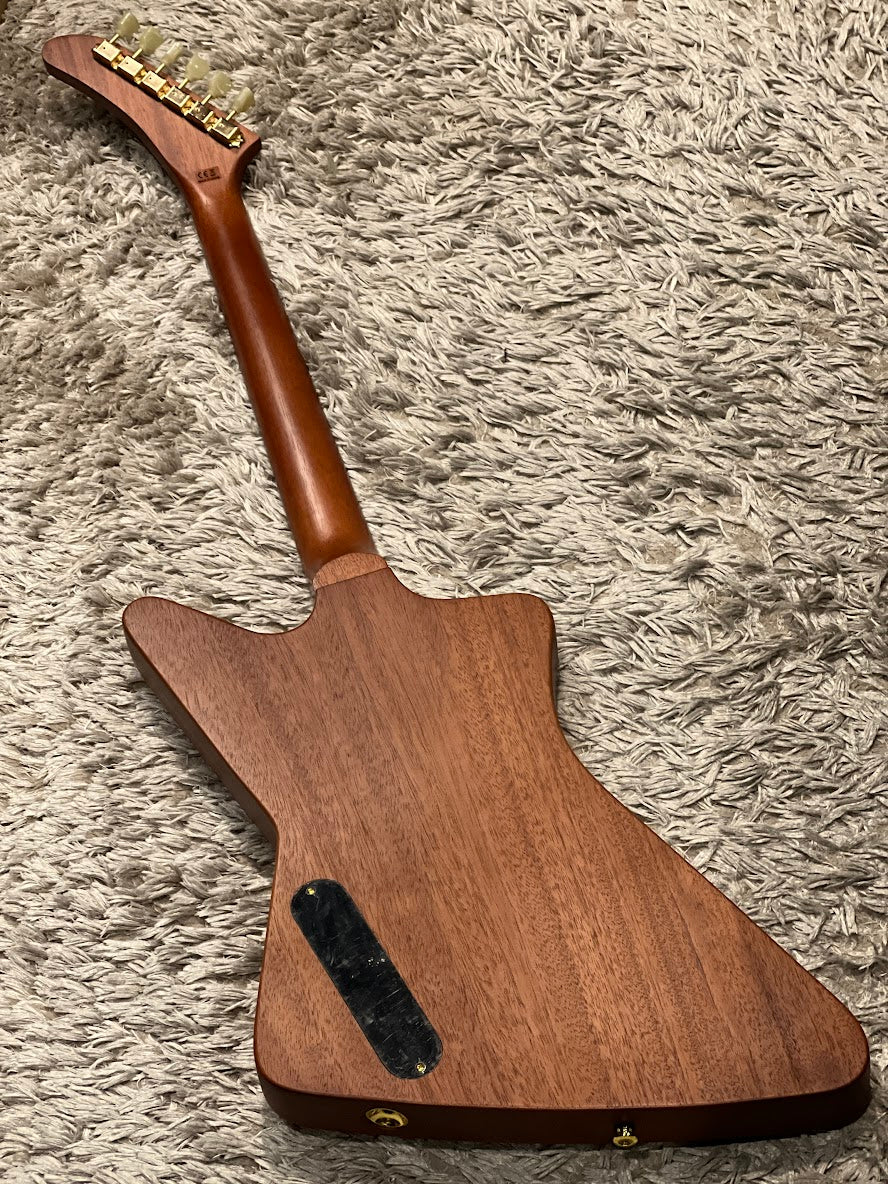 Soloking EX 1958 Mahogany Tribute MOD in Walnut with EMG Pickups and Gold Hardware