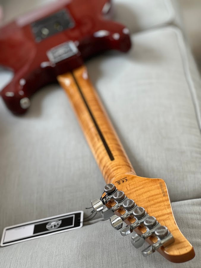 Soloking MS-1 FM Artisan with Flame Maple Neck in Honeyburst Nafiri Special Run Jescar