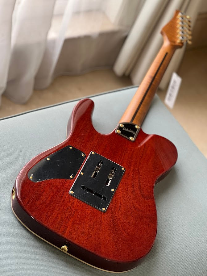Soloking MT-1 Custom 22 FMN Elite with Roasted Flame Maple Neck in Feather Burst