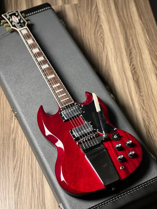 Soloking SG60 Vibrola in Transparent Red Cherry Nafiri Special Run Jescar