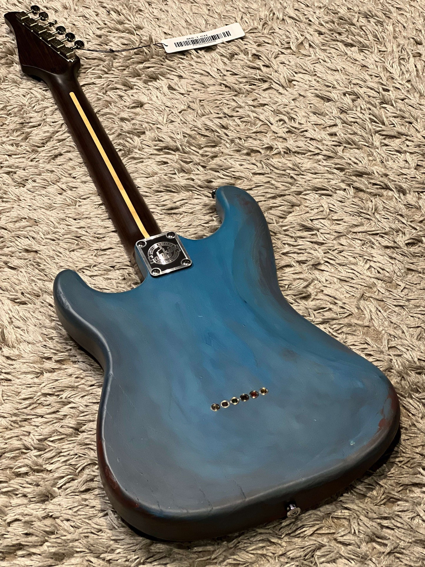 Soloking MS-1 Artisan Hand Painted and Carved "Blue Venom"