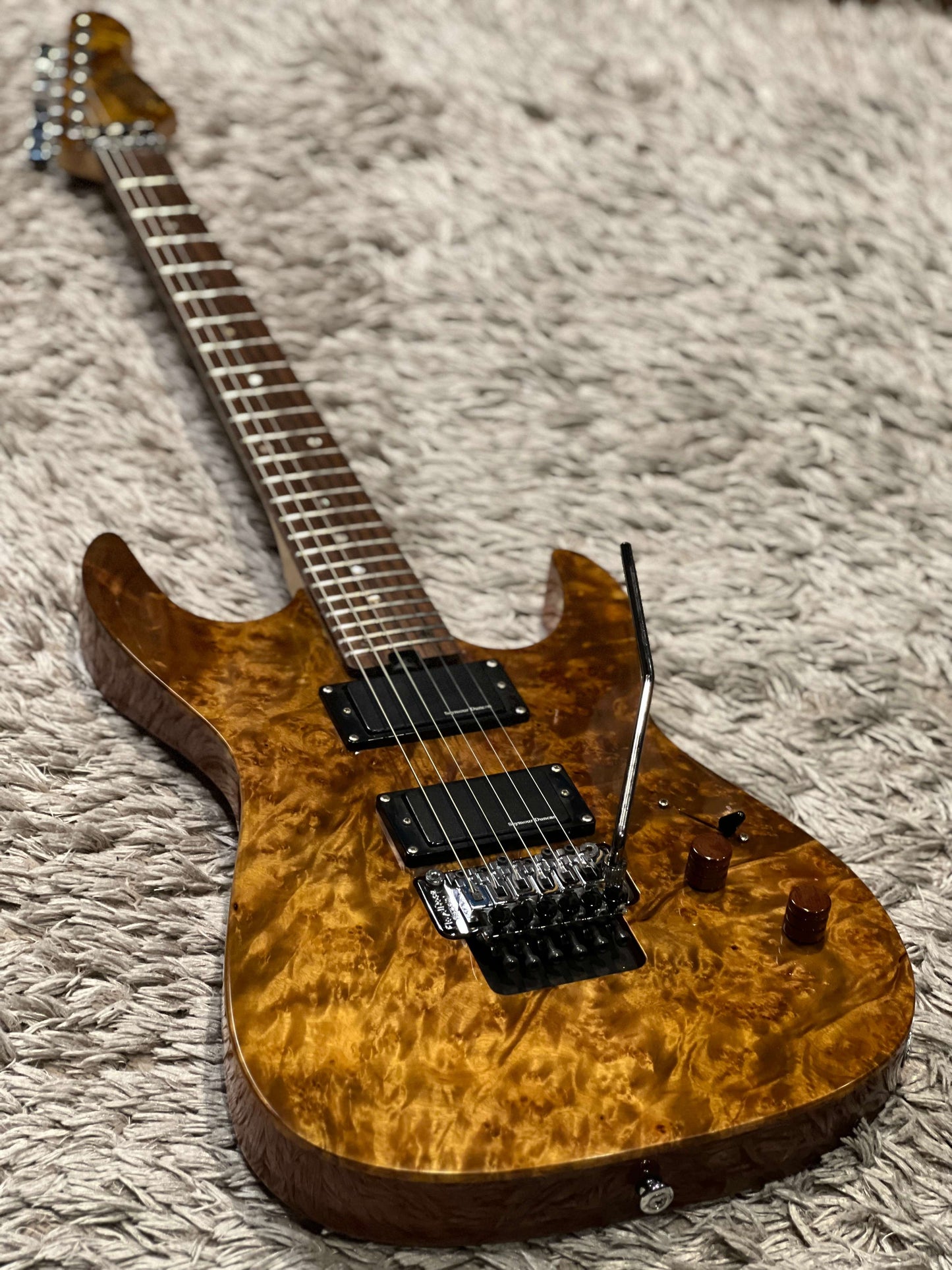Soloking JSN-1100 FR in Coffee Brown Gloss with Floyd Rose and Seymour Duncan Pickups