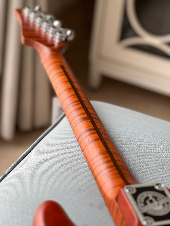 Soloking MS-1 FM Artisan Elite with Roasted Flame Neck in Caramel