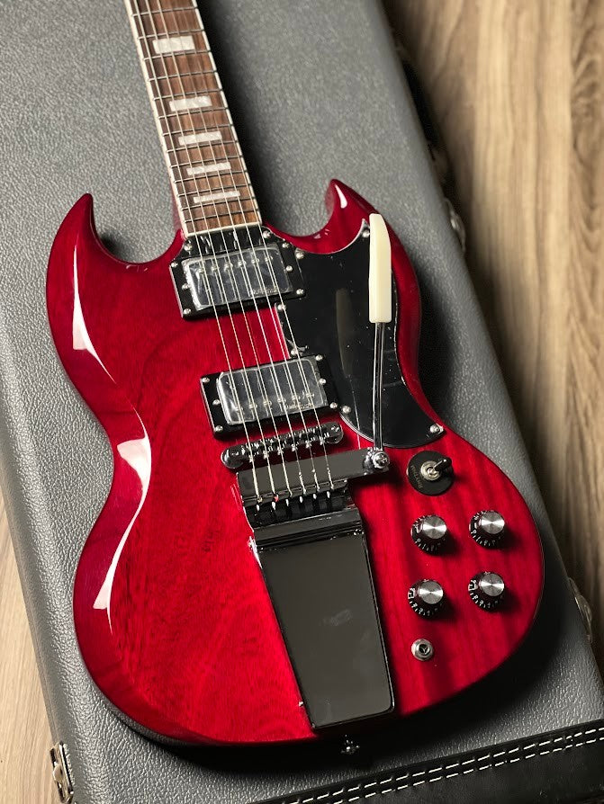Soloking SG60 Vibrola in Transparent Red Cherry Nafiri Special Run Jescar