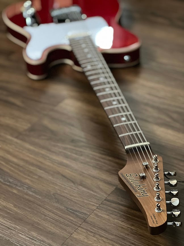 Soloking T-1B Vintage MKII with Roasted Maple Neck and Rosewood FB in Candy Apple Red