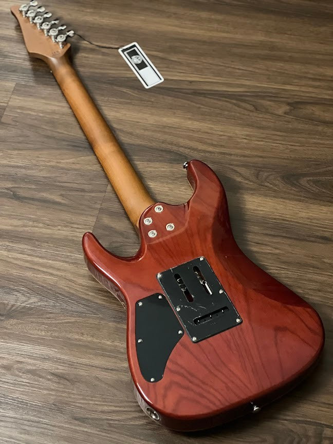 Soloking MS-1 Custom 24 HH Flat Top Elite with Rosewood FB in Bora Blue Surf