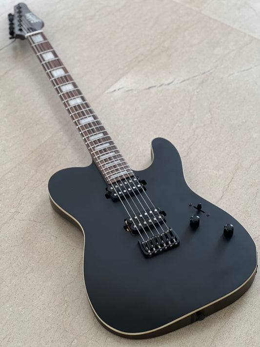 Soloking MT-1 Deluxe HH 24 Neck Thru in Satin Black Matte Nafiri Special Run