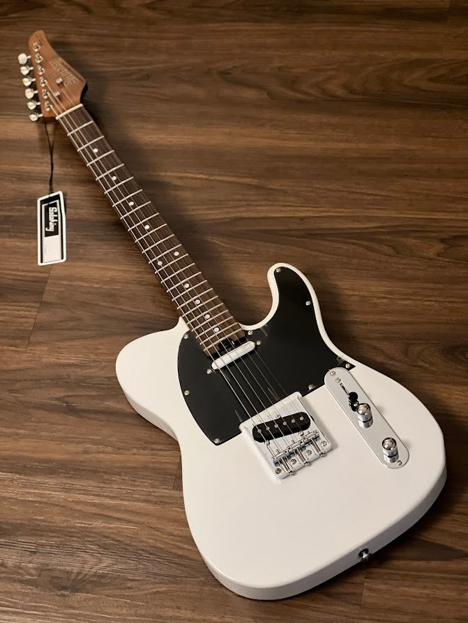 Soloking MT-1 Vintage MKII with Roasted Maple Neck and Rosewood FB in Olympic White