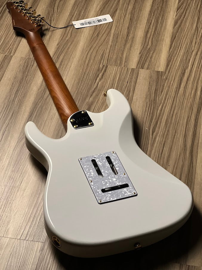 Soloking MS-11 Classic MKII in Olympic White with Gold Hardware and Roasted Maple FB