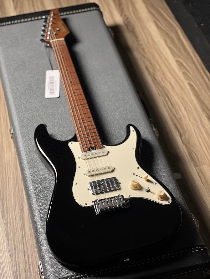 Soloking MS-11 Classic MKII with Roasted Maple FB in Ink Black