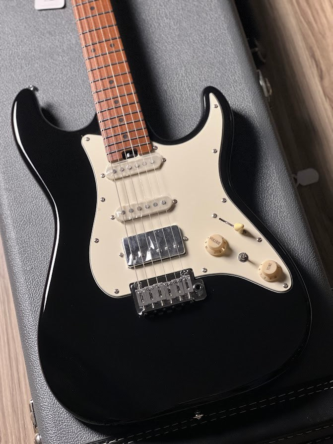 Soloking MS-11 Classic MKII with Roasted Maple FB in Ink Black