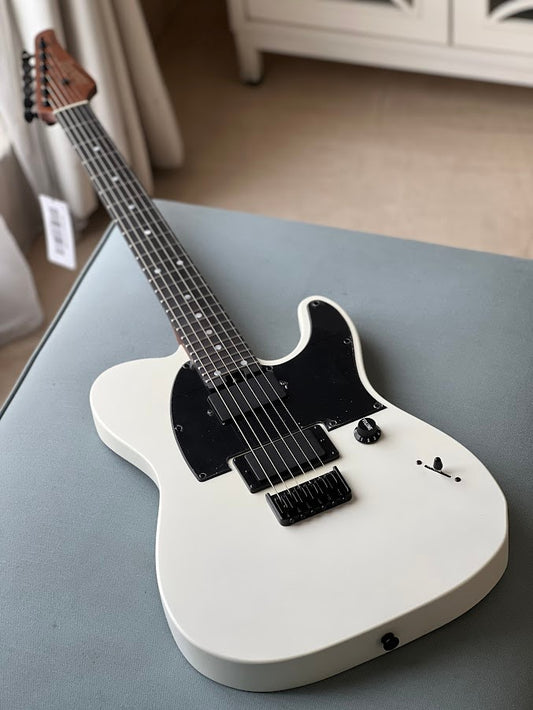 Soloking MT-1 Deluxe HH 24 in Satin White Matte Nafiri Special Run JESCAR