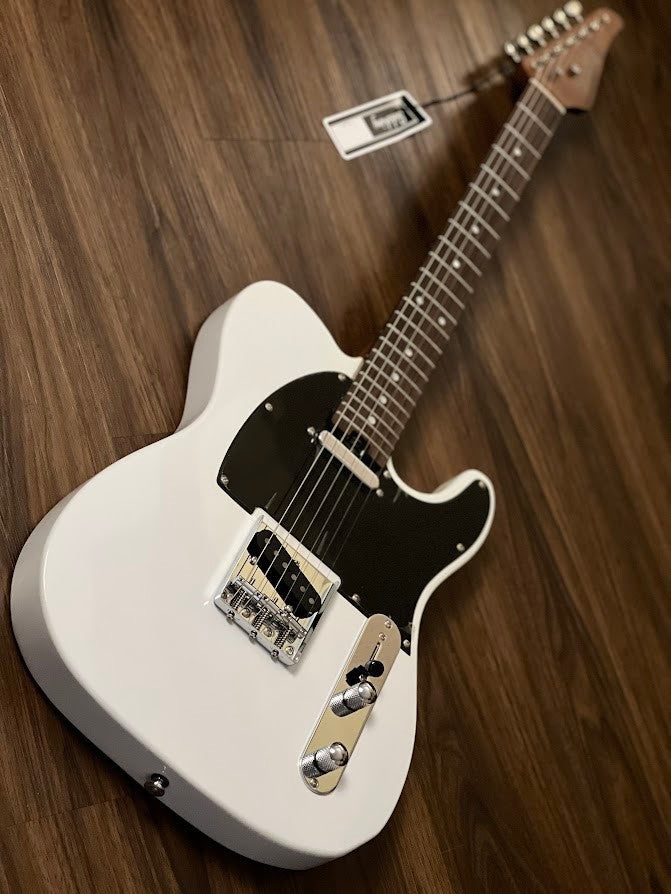 Soloking MT-1 Vintage MKII with Roasted Maple Neck and Rosewood FB in Olympic White