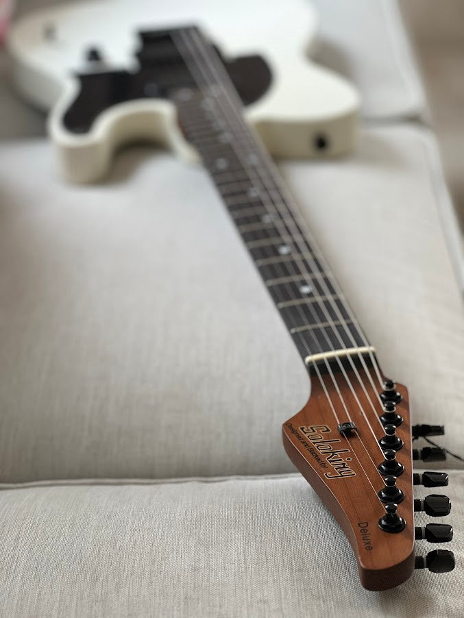 Soloking MT-1 Deluxe HH 24 in Satin White Matte Nafiri Special Run JESCAR