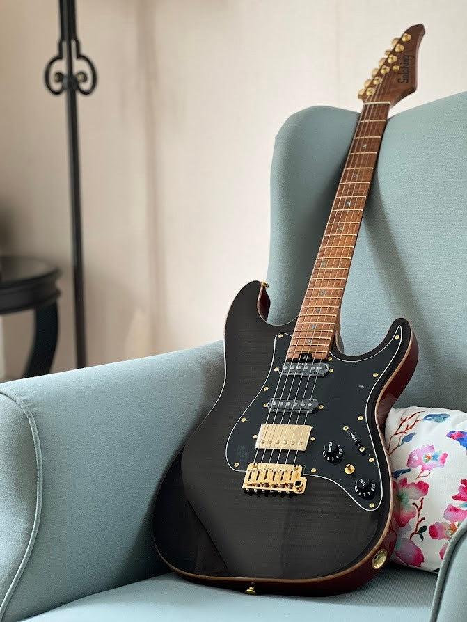 Soloking MS-1 Classic FMN Elite in Moonlight Burst with Roasted Flame Maple Neck