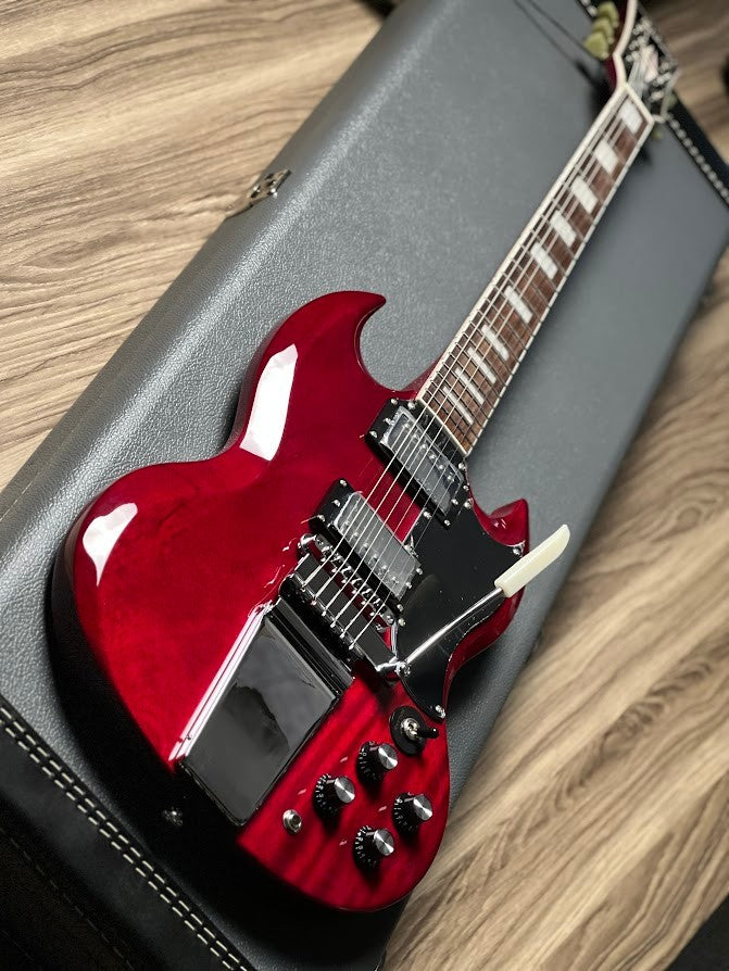 Soloking SG60 Vibrola in Transparent Red Cherry Nafiri Special Run Jescar