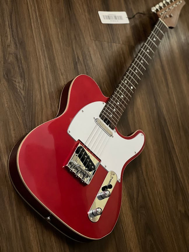 Soloking T-1B Vintage MKII with Roasted Maple Neck and Rosewood FB in Candy Apple Red