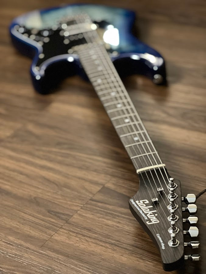 Soloking MS-1 Classic MKII in Denim Burst with 5A Flame Top Nafiri Special Run JESCAR