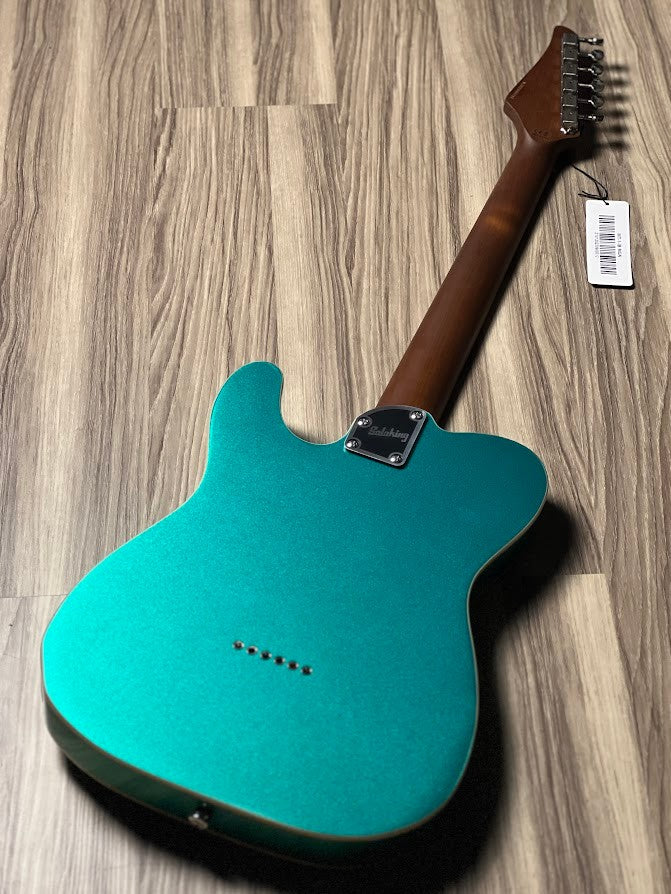 Soloking T-1B Vintage MKII with Roasted Maple Neck and FB in Sherwood Green Metallic