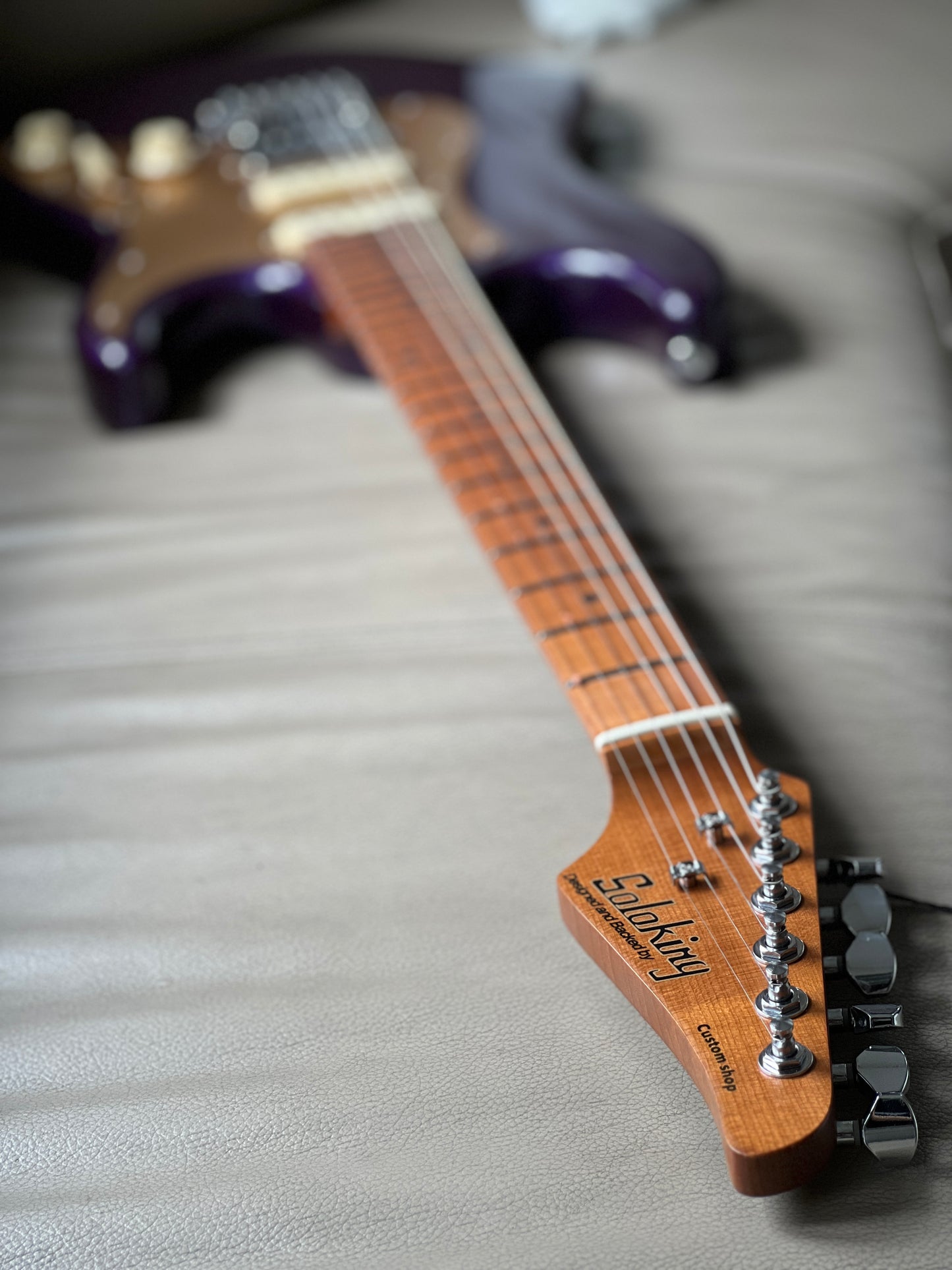 Soloking MS-11 Classic MKII with Roasted Maple FB in Purple Metallic Nafiri Special Run