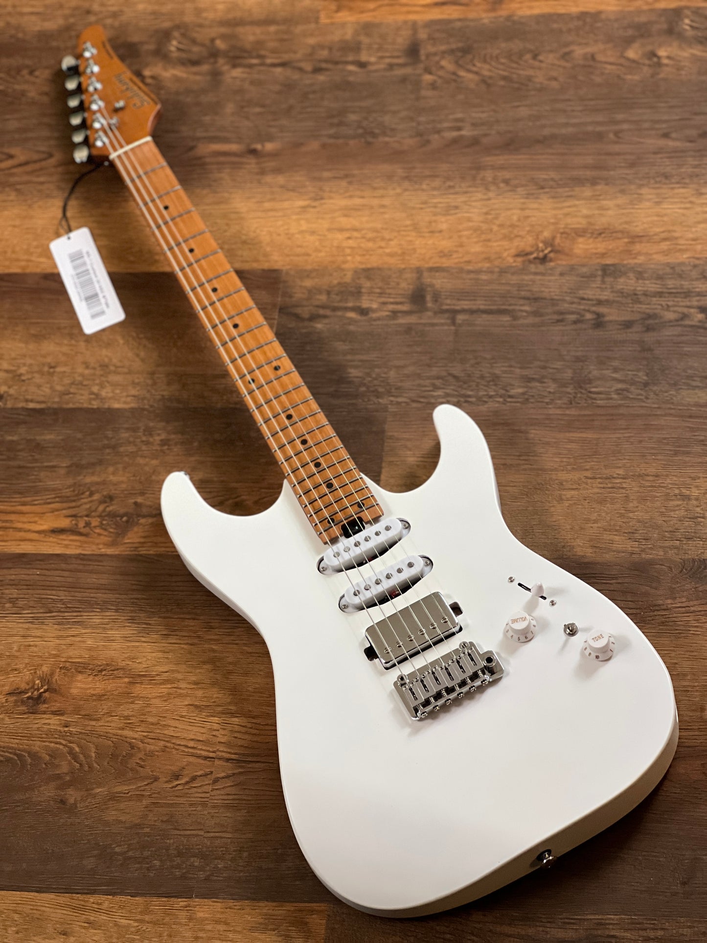 Soloking MS-1 Custom 24 HSS Flat Top in Satin White Matte Nafiri Special Run